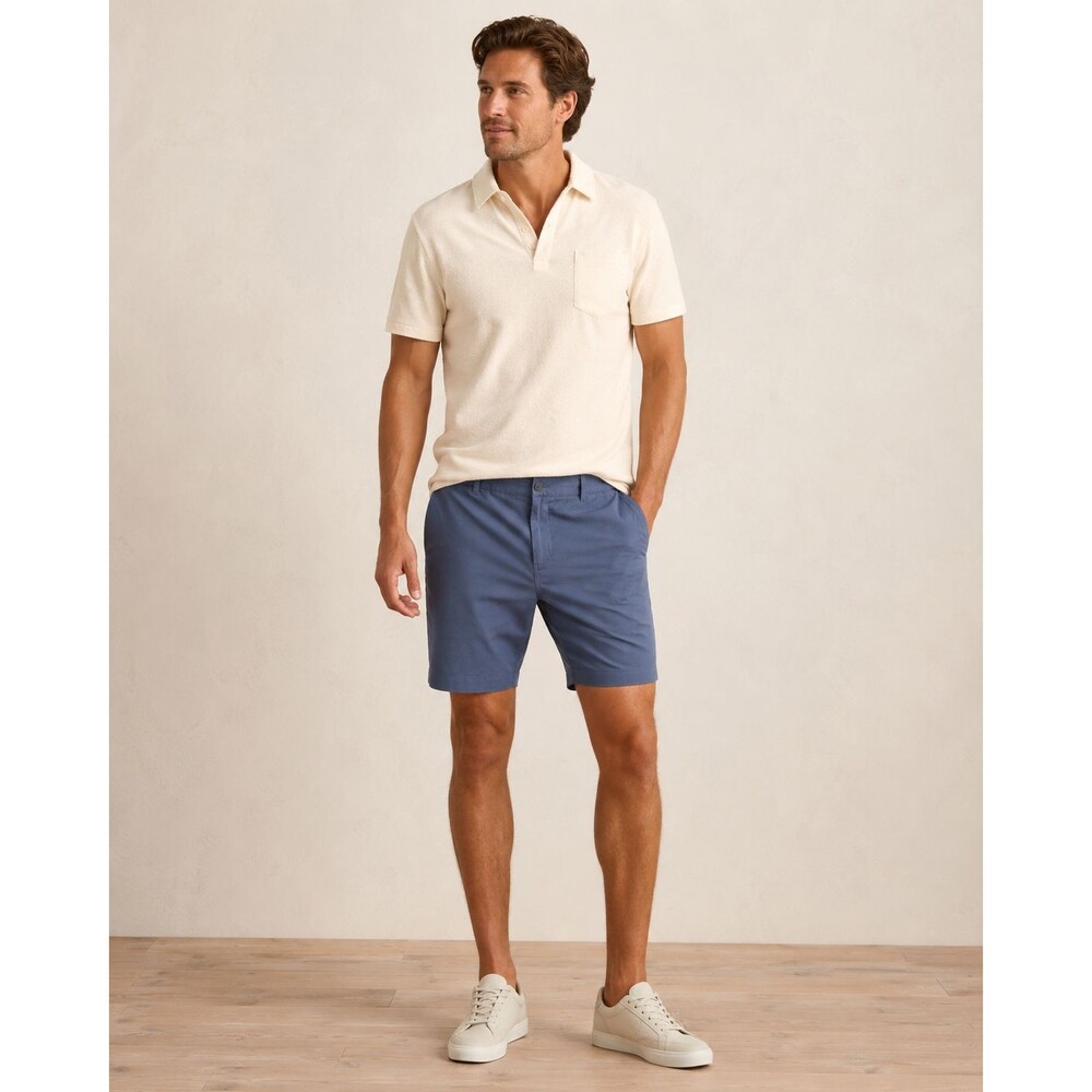 Faherty All Day Shorts Men's Size 35 Blue 9" Inseam Stretch Casual Preppy